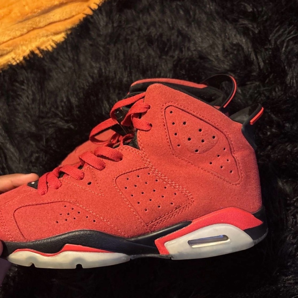 Jordan Red Sneakers with Iconic Design